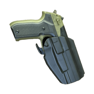 بيت مسدس 9 مبطن عظم (بلاستيك) اسود على الجنب