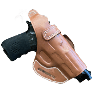 بيت مسدس من الجلد الطبيعي بقفل إبهام -هواة الصيد