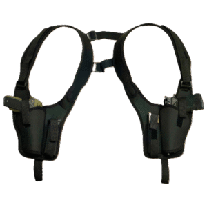 جناد كتف مزدوج لحمل المسدسين مع مخازن احتياطية - هواة الصيد